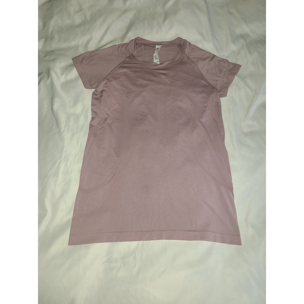 Lululemon Swiftly Tech Short Sleeve 2.0 Mauve Pink Athletic Shirt Size 10 READ